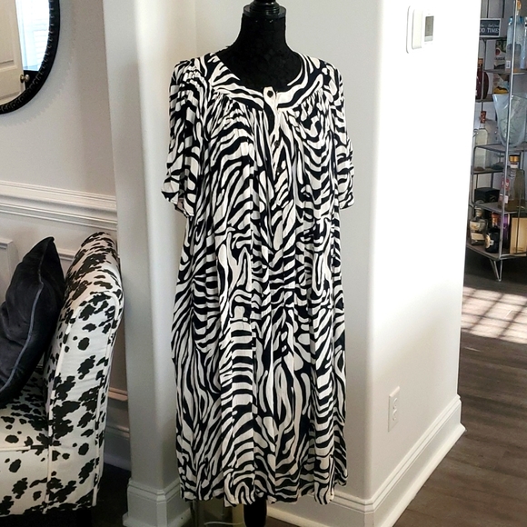 Go Softly Patio Dresses Go Softly Patio Dress Size Medium Blackwhite Poshmark